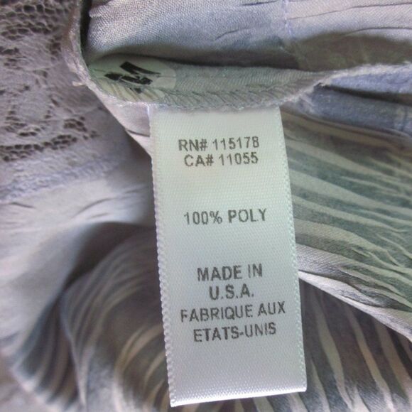 Komarov Womens Size M Button Up Blouse with Lace Up Back - Picture 9 of 14